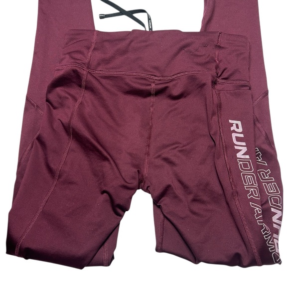 Under Armour Maroon Leggings Size Small - Picture 2 of 3